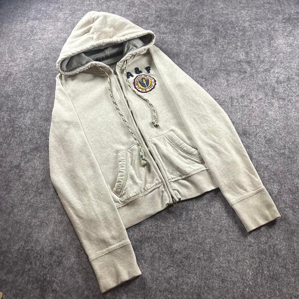 Vintage Abercrombie & Fitch Women’s Size Large A&F Y2K 1892 Zip Up Hoodie